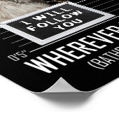 Personal Stalker Dog Lakeland Terrier I Will Follo Poster (Ecke)
