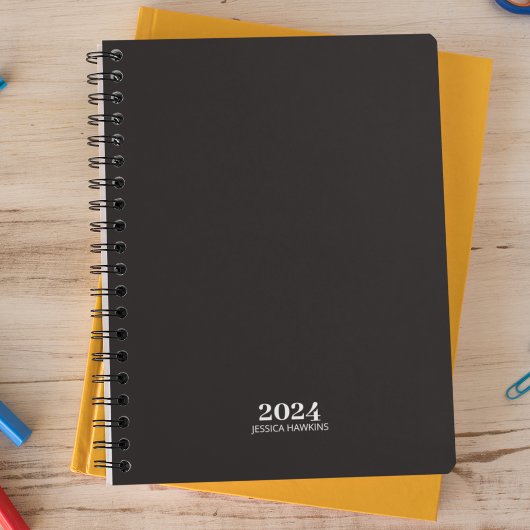 Personal Stationery ・ Black Noir Weekly Planer