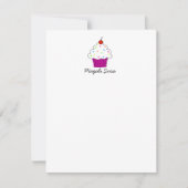 Personal Stationery Cupcake, 4.25x5.5 Mitteilungskarte (Vorderseite)