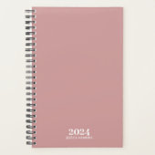 Personal Stationery ・ Dusty Rose wöchentlich Planer (Vorderseite)