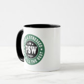 Personal Support-Mitarbeiter-Tasse Tasse (Vorderseite Links)