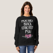 Personal Support Worker für Black Educated Psw Sweatshirt (Vorne ganz)