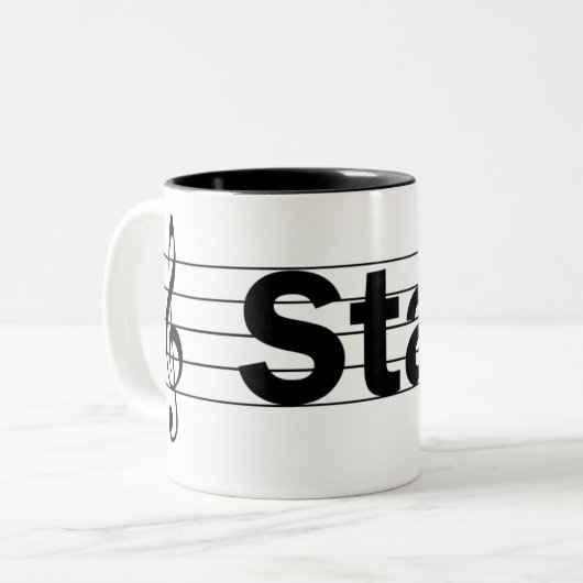 Personal-Tasse Zweifarbige Tasse (Vorderseite Links)