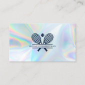 Personal Tennis Coach Holographic Visitenkarte (Vorderseite)