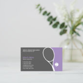 Personal Tennis Coach Lehrer Club Ernennung Terminkarte (Stehend Vorderseite)