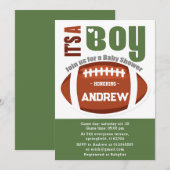 Personal Touchdown American Football Baby Dusche Einladung (Vorne/Hinten)