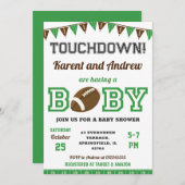 Personal Touchdown Sports Football Baby Dusche Einladung (Vorne/Hinten)