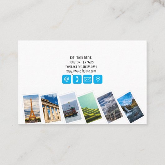 Personal Tour Guide 2 Visitenkarte (Rückseite)
