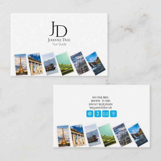 Personal Tour Guide 2 Visitenkarte (Vorne/Hinten)