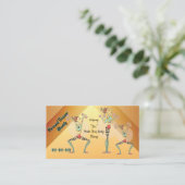 Personal Trainer 3.5" x 2.0" Business Card Visitenkarte (Stehend Vorderseite)
