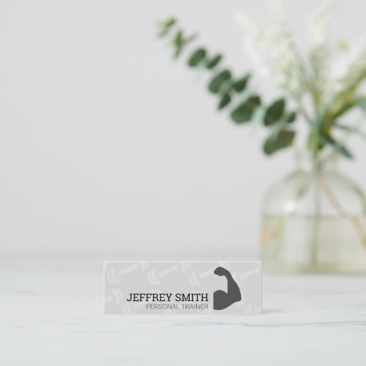 Personal Trainer | Armflex Mini Visitenkarte (Stehend Vorderseite)