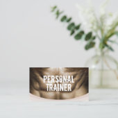 Personal Trainer Berufliche Fitness Gym Visitenkarte (Stehend Vorderseite)