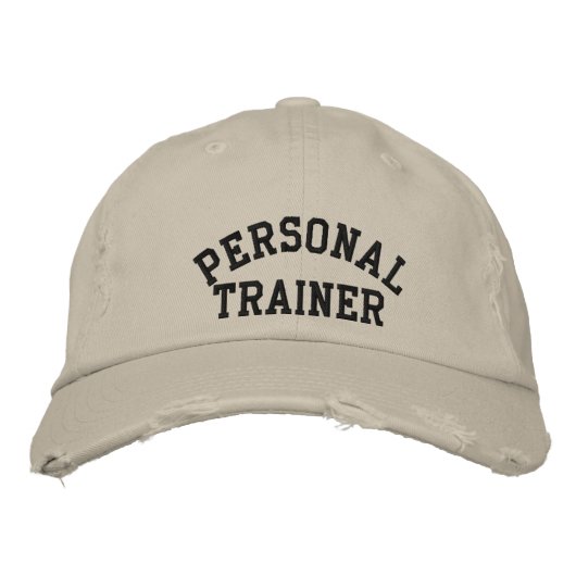 Personal Trainer Bestickte Kappe (Vorderseite)