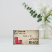 Personal Trainer Boxer Gym Business Card Visitenkarte (Stehend Vorderseite)