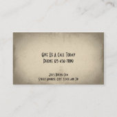 Personal Trainer Boxer Gym Business Card Visitenkarte (Rückseite)