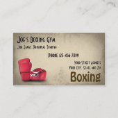 Personal Trainer Boxer Gym Business Card Visitenkarte (Vorderseite)