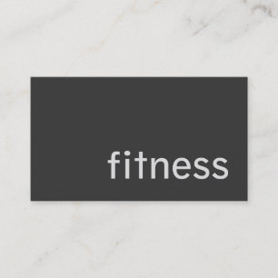 Personal Trainer Business Card für schlichte graue Visitenkarte