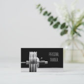 Personal Trainer, Business Card Visitenkarte (Stehend Vorderseite)