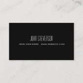 Personal Trainer, Business Card Visitenkarte (Rückseite)