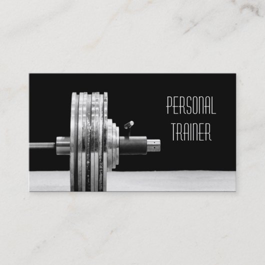 Personal Trainer, Business Card Visitenkarte (Vorderseite)