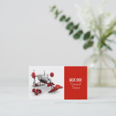 Personal Trainer Business Card Visitenkarte (Stehend Vorderseite)