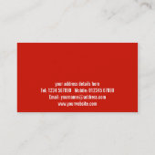 Personal Trainer Business Card Visitenkarte (Rückseite)