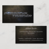 Personal Trainer Business card Visitenkarte (Vorne/Hinten)