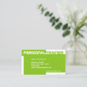 Personal Trainer Business Card Visitenkarte (Stehend Vorderseite)