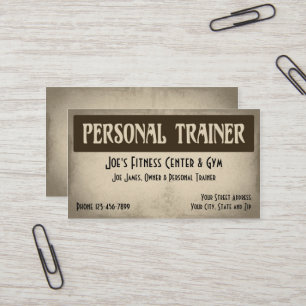 Personal Trainer Business Card Visitenkarte