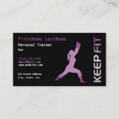 Personal Trainer Business Card Visitenkarte (Vorderseite)