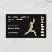 Personal Trainer Business Card Visitenkarte (Vorderseite)