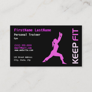 Personal Trainer Business Card Visitenkarte