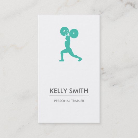 Personal Trainer Business Card Visitenkarte (Vorderseite)
