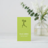 Personal Trainer Business Card Visitenkarte (Stehend Vorderseite)