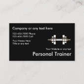 Personal Trainer Business Cards der Fitness Visitenkarte (Vorderseite)