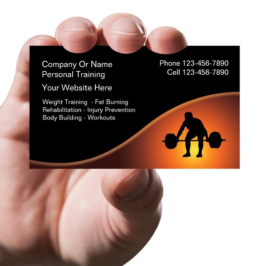 Personal Trainer Business Cards - Neu Visitenkarte