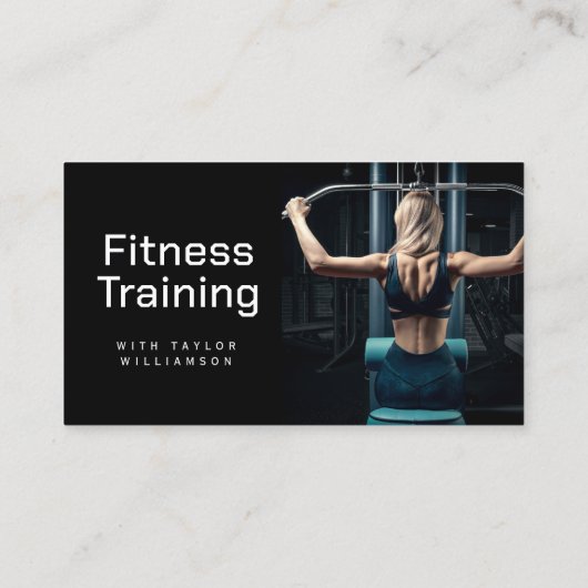 Personal Trainer Business Cards Visitenkarte (Rückseite)