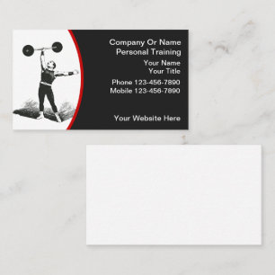 Personal Trainer Business Cards Visitenkarte