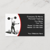 Personal Trainer Business Cards Visitenkarte (Vorderseite)