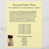 Personal Trainer Business Flyer (Hinten)