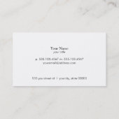 Personal Trainer Business Orange Card Visitenkarte (Rückseite)