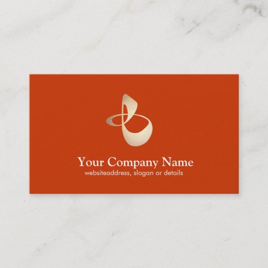 Personal Trainer Business Orange Card Visitenkarte (Vorderseite)