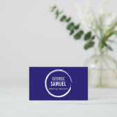 PERSONAL TRAINER CHALK SKETCH LOGO BUSINESS CARD VISITENKARTE (Stehend Vorderseite)