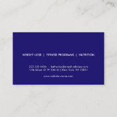PERSONAL TRAINER CHALK SKETCH LOGO BUSINESS CARD VISITENKARTE (Rückseite)