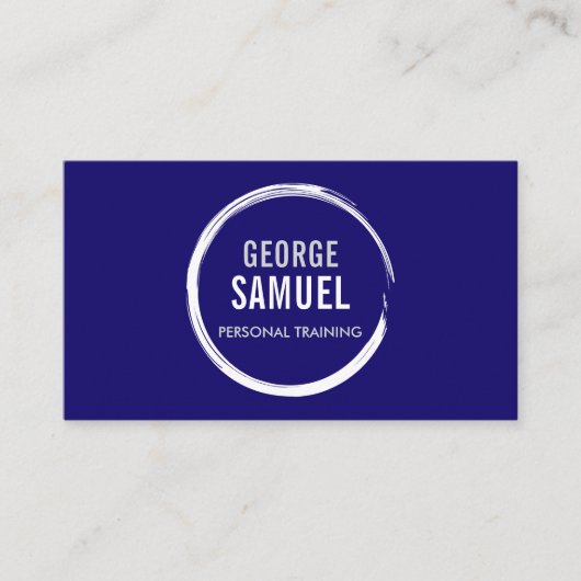 PERSONAL TRAINER CHALK SKETCH LOGO BUSINESS CARD VISITENKARTE (Vorderseite)