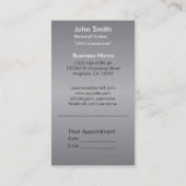 Personal Trainer/Coach Terminkarte (Rückseite)