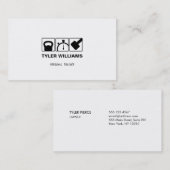 Personal Trainer Cross Training Fitness Visitenkarte (Vorne/Hinten)