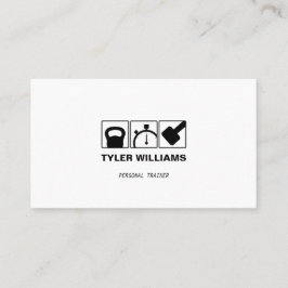 Personal Trainer Cross Training Fitness Visitenkarte