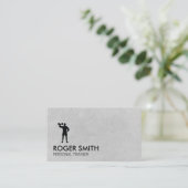 Personal Trainer einfach Visitenkarte (Stehend Vorderseite)