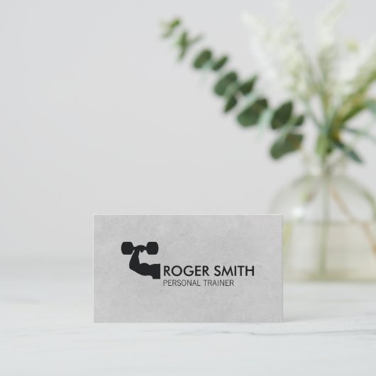 Personal Trainer einfach Visitenkarte (Stehend Vorderseite)